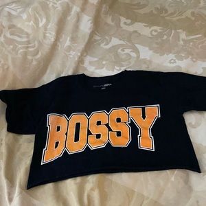 Bossy crop top FASHION NOVA